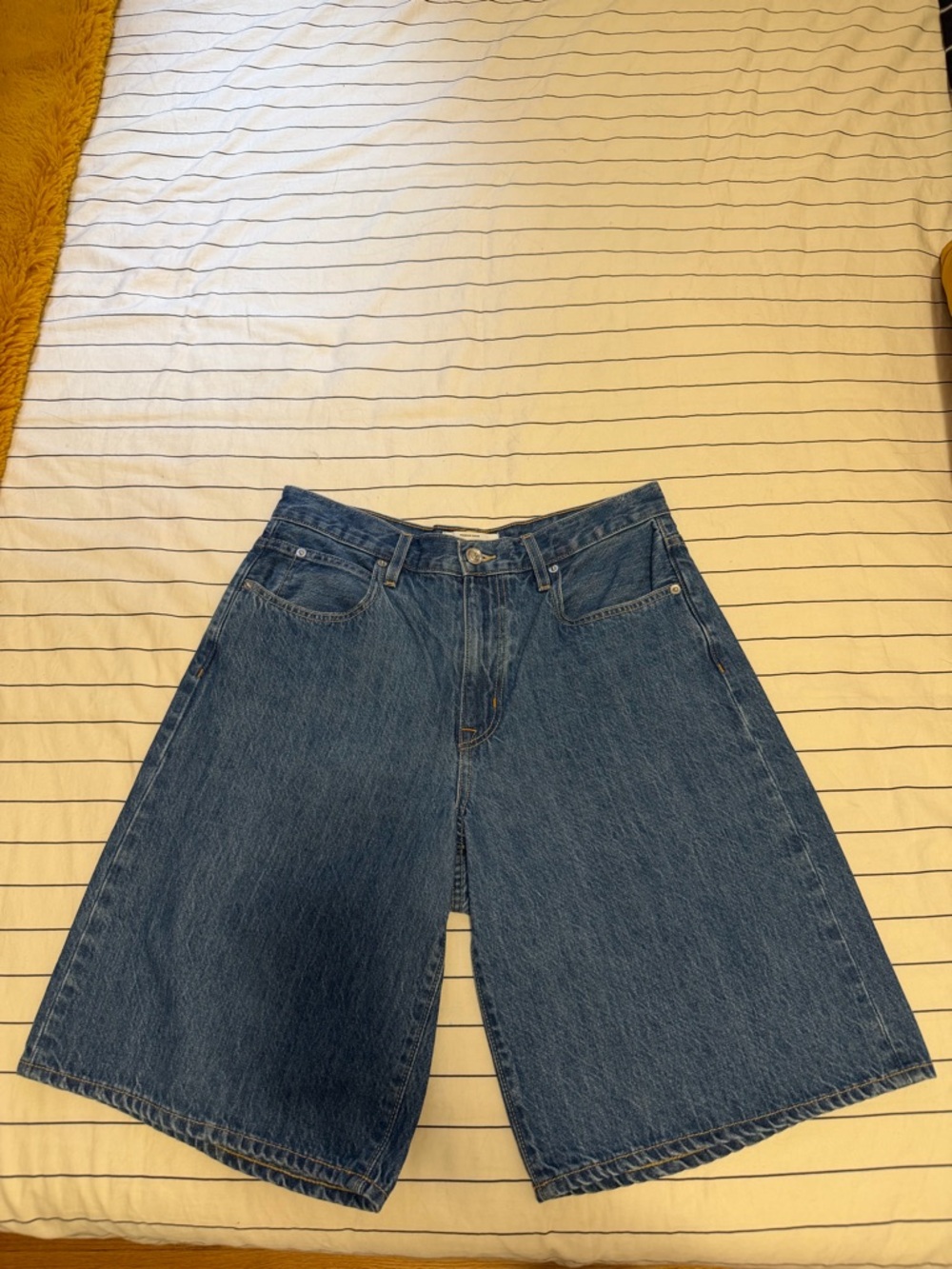 SLVRLAKE Long Denim Shorts - Classic Blue